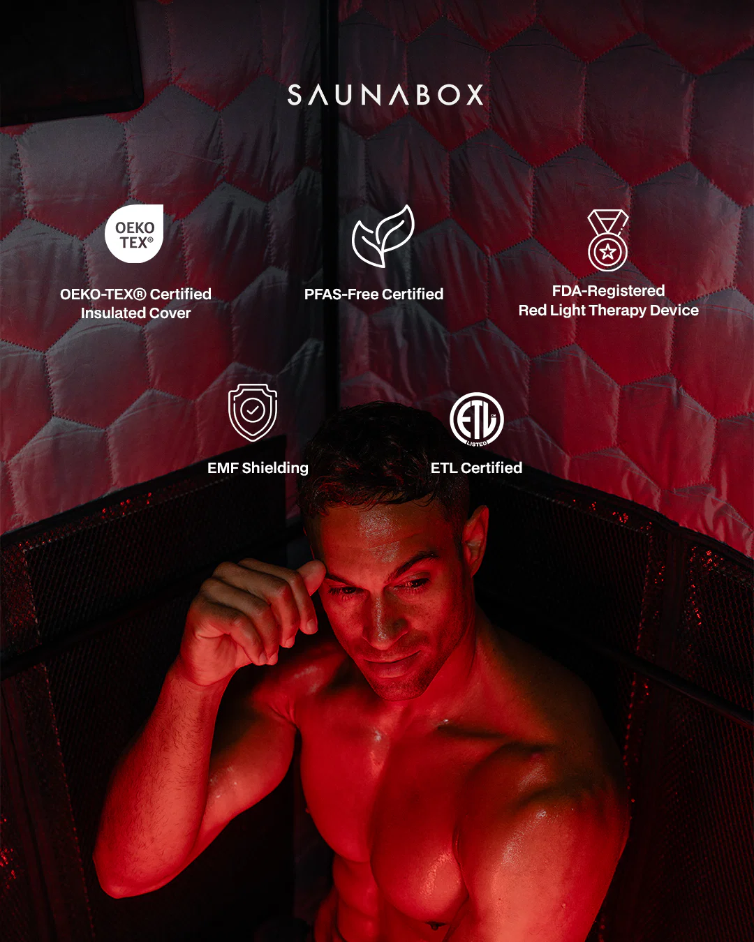SaunaBox® Pulse PRO: Infrared Sauna with Red-light Therapy - Image 4