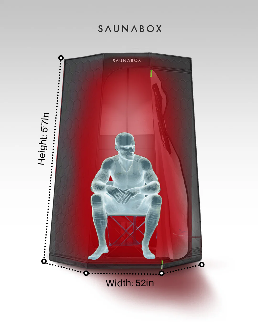 SaunaBox® Pulse PRO: Infrared Sauna with Red-light Therapy - Image 5